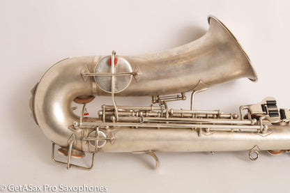 Buescher New Aristocrat Alto Rascher Serial Original Silver Plate Old Pads 265024