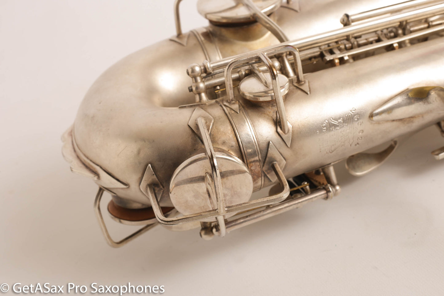 Buescher New Aristocrat Alto Rascher Serial Original Silver Plate Old Pads 265024