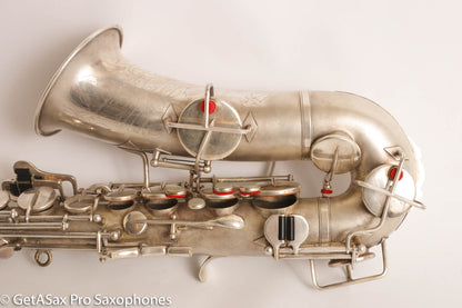 Buescher New Aristocrat Alto Rascher Serial Original Silver Plate Old Pads 265024