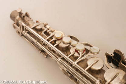 Buescher New Aristocrat Alto Rascher Serial Original Silver Plate Old Pads 265024