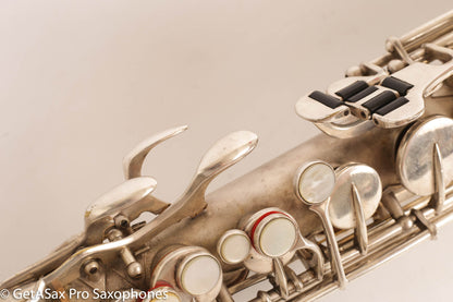 Buescher New Aristocrat Alto Rascher Serial Original Silver Plate Old Pads 265024