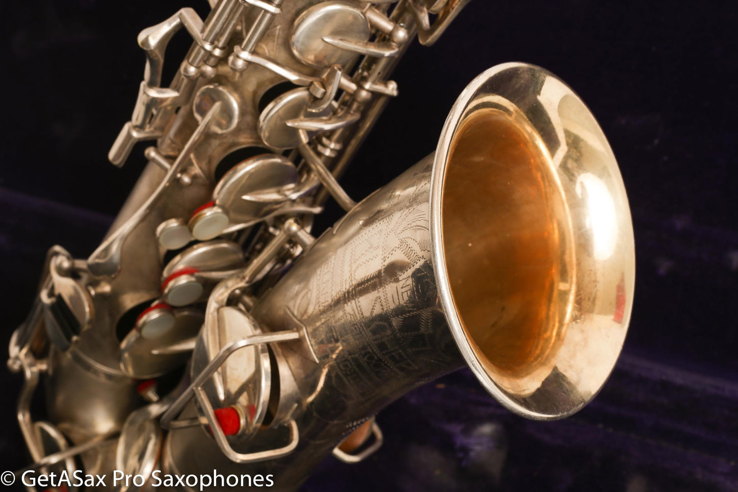 Buescher New Aristocrat Alto Rascher Serial Original Silver Plate Old Pads 265024