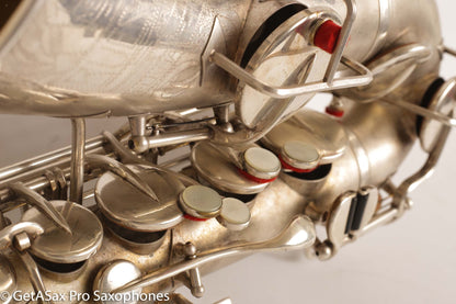 Buescher New Aristocrat Alto Rascher Serial Original Silver Plate Old Pads 265024