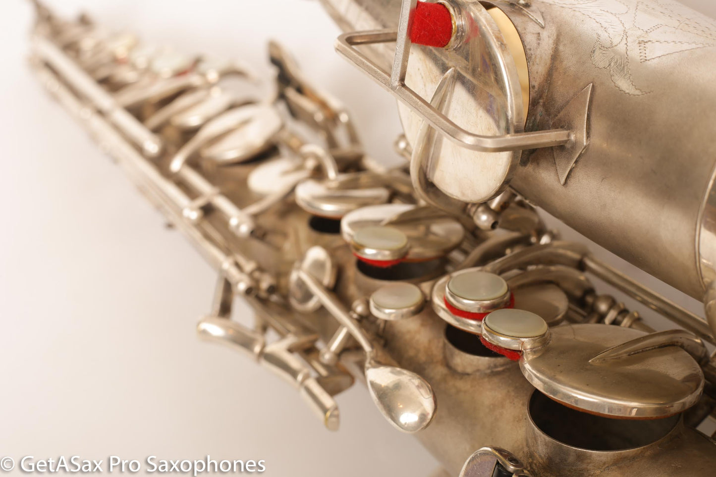 Buescher New Aristocrat Alto Rascher Serial Original Silver Plate Old Pads 265024