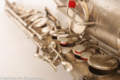 Buescher New Aristocrat Alto Rascher Serial Original Silver Plate Old Pads 265024