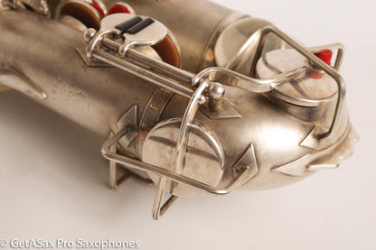 Buescher New Aristocrat Alto Rascher Serial Original Silver Plate Old Pads 265024