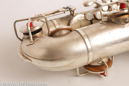 Buescher New Aristocrat Alto Rascher Serial Original Silver Plate Old Pads 265024