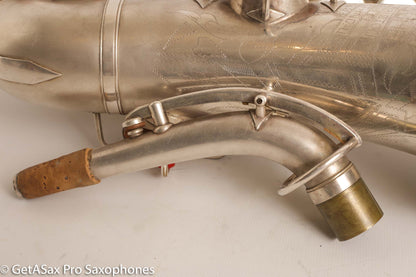 Buescher New Aristocrat Alto Rascher Serial Original Silver Plate Old Pads 265024