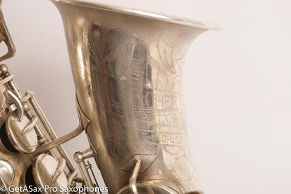 Buescher New Aristocrat Alto Rascher Serial Original Silver Plate Old Pads 265024