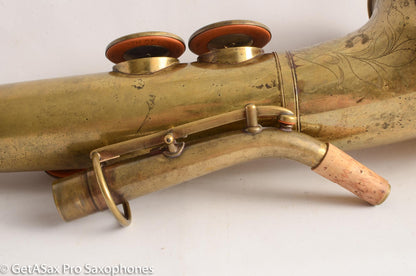 Buescher Straight Alto Super Rare Excellent Original Condition Recent Overhaul Orig Case