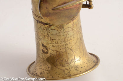 Buescher Straight Alto Super Rare Excellent Original Condition Recent Overhaul Orig Case