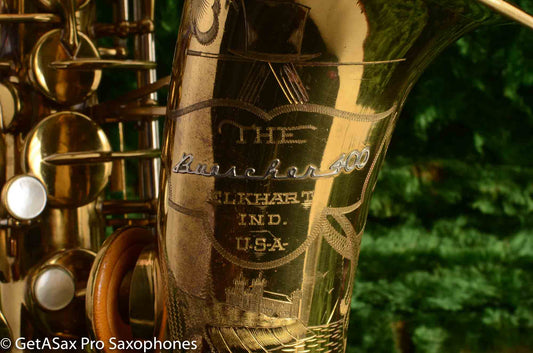 Buescher Top Hat and Cane Alto Saxophone Super 400 Excellent Condition 317532