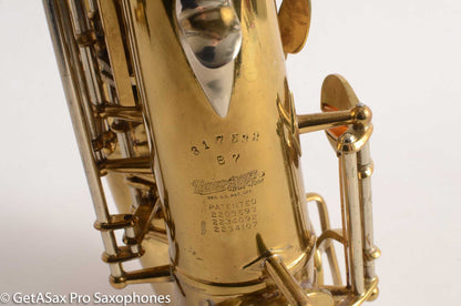Buescher Top Hat and Cane Alto Saxophone Super 400 Excellent Condition 317532