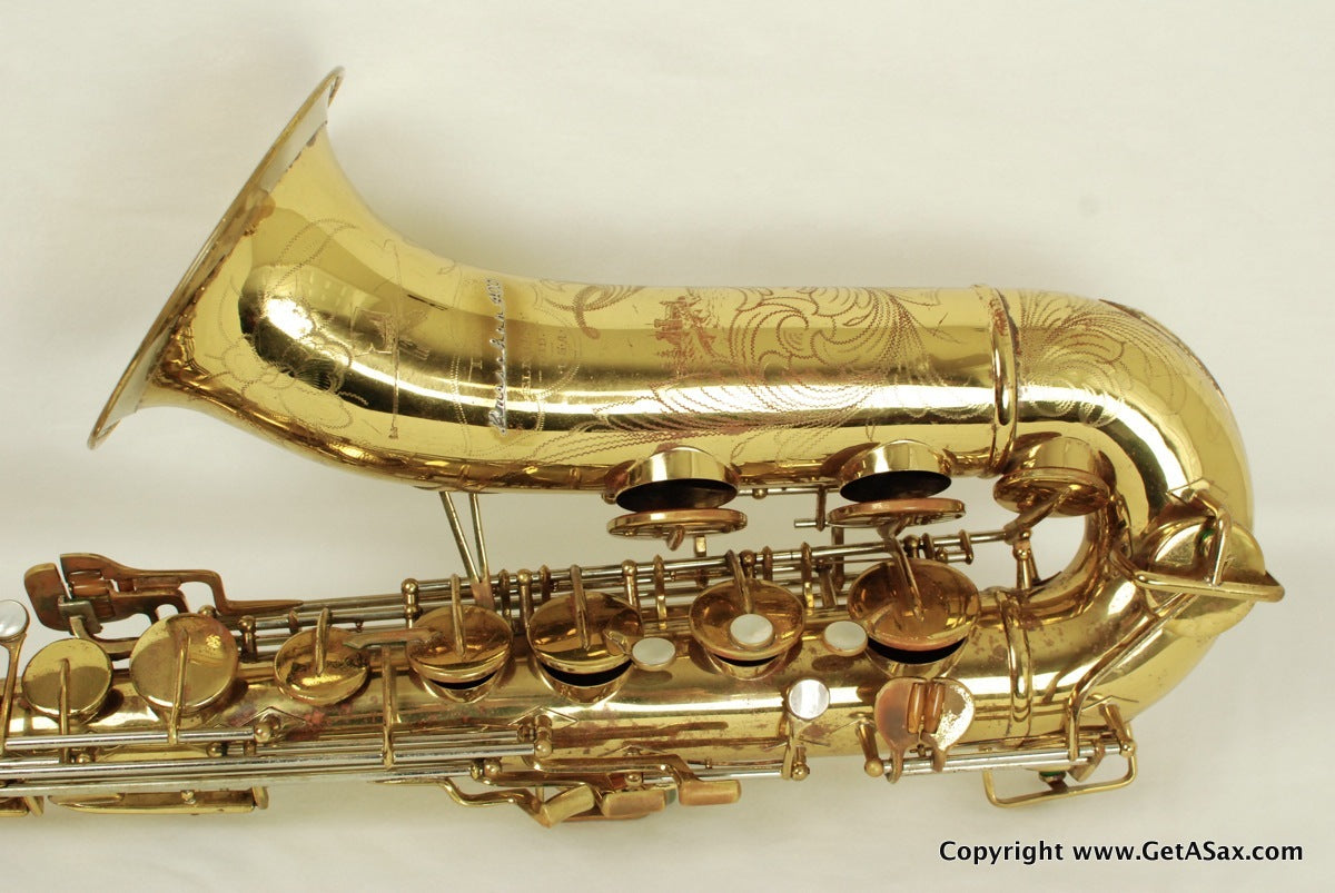 Buescher Tenor Saxophone Top Hat and Cane