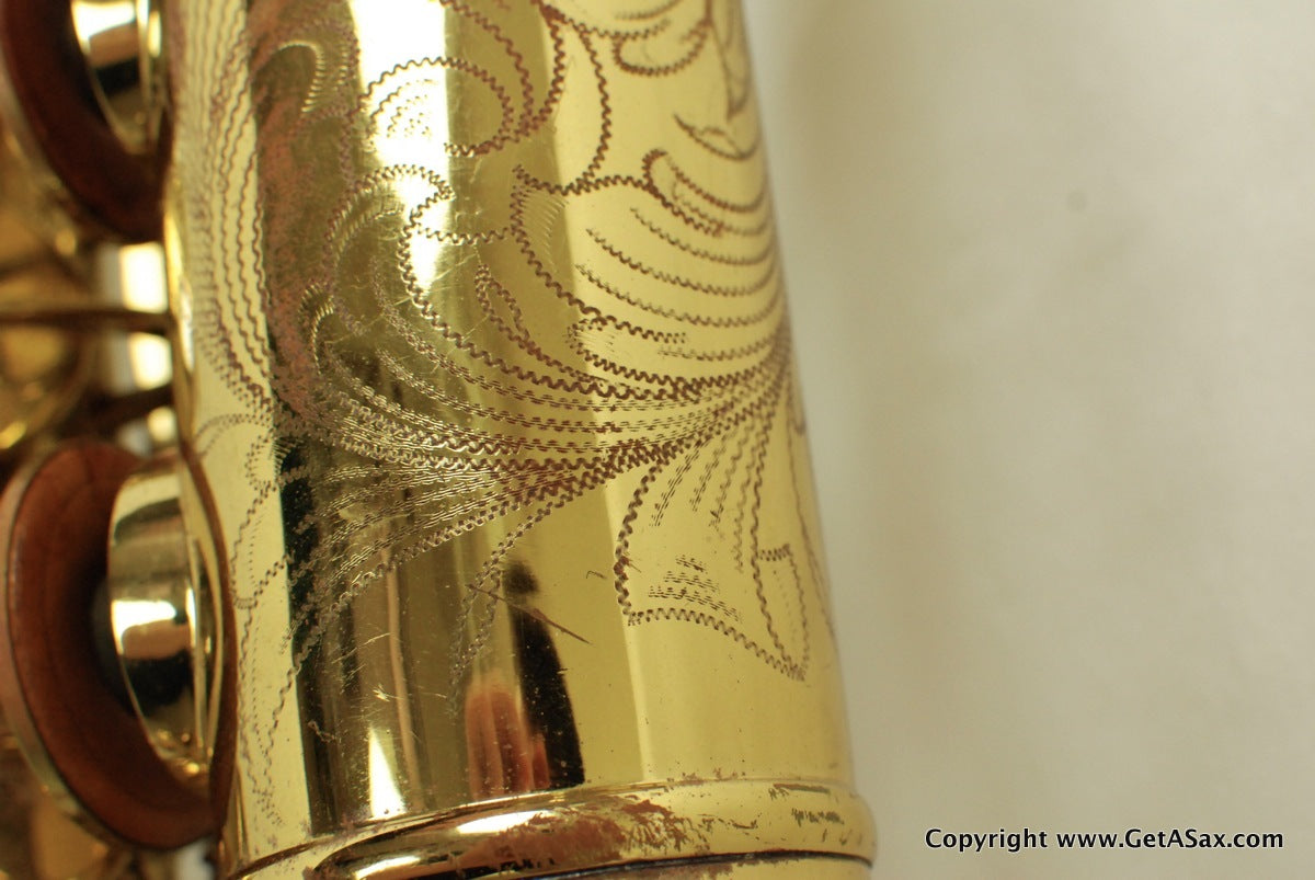 Buescher Tenor Saxophone Top Hat and Cane