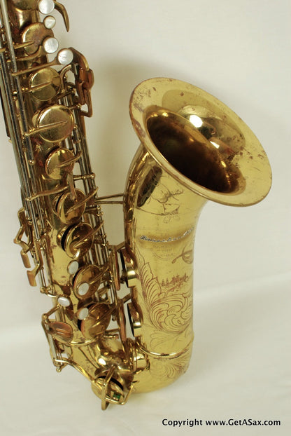 Buescher Tenor Saxophone Top Hat and Cane