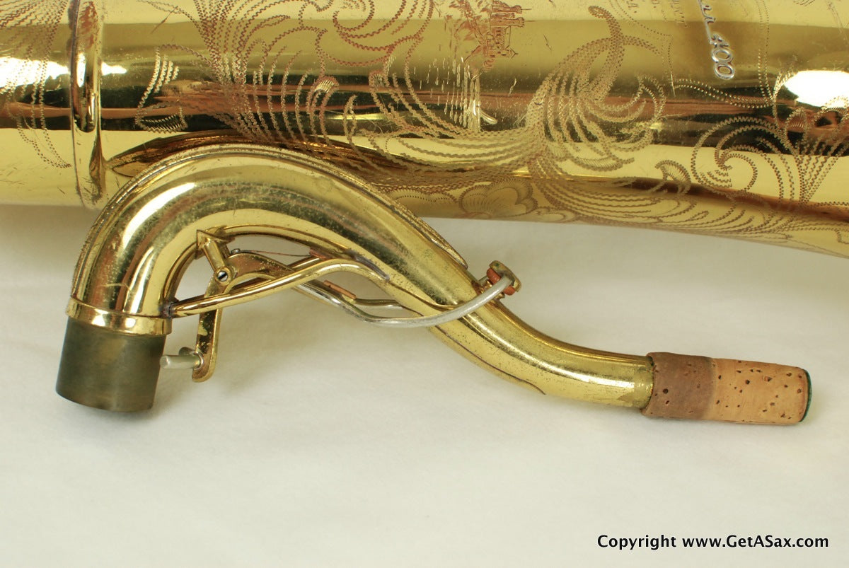 Buescher Tenor Saxophone Top Hat and Cane