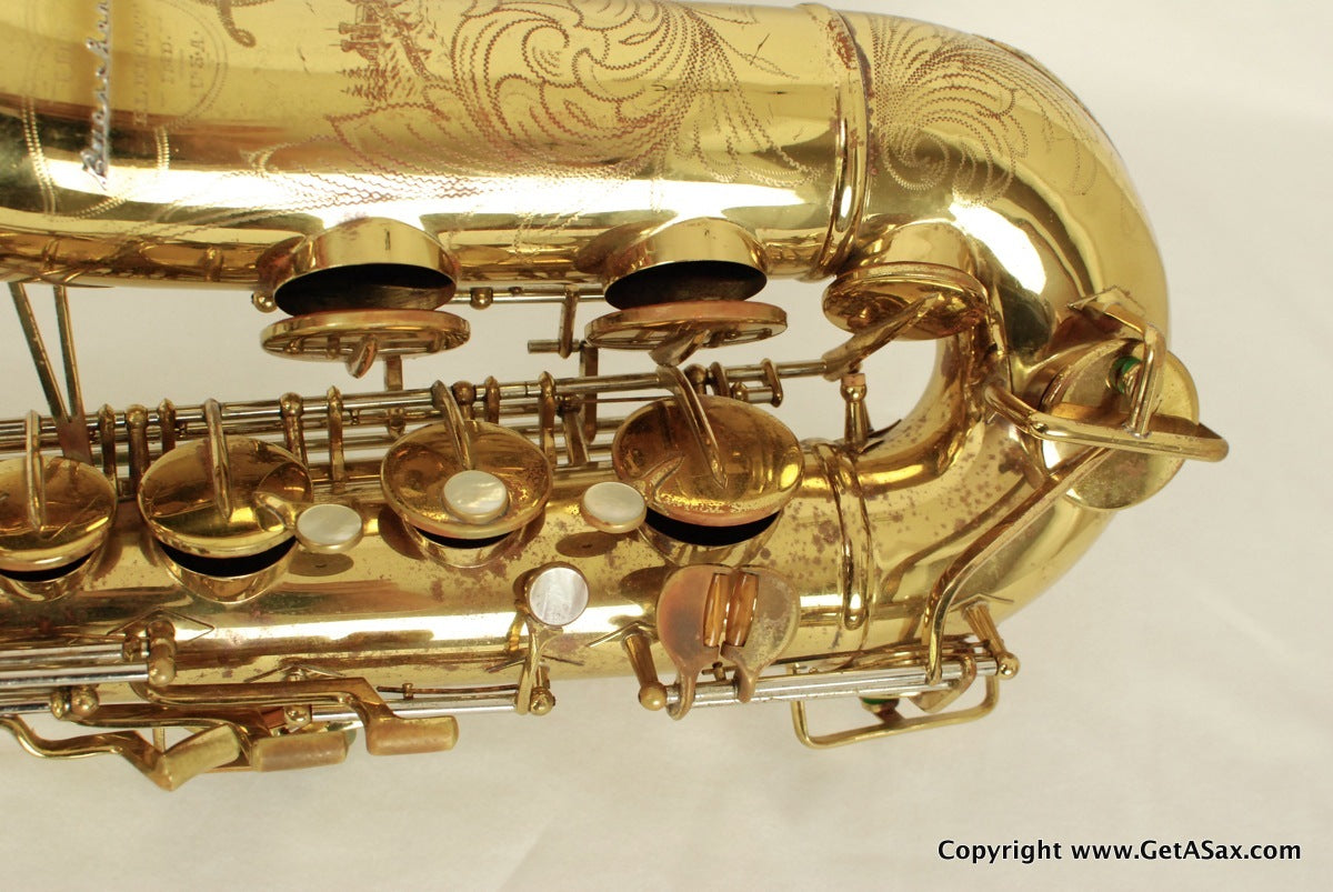 Buescher Tenor Saxophone Top Hat and Cane