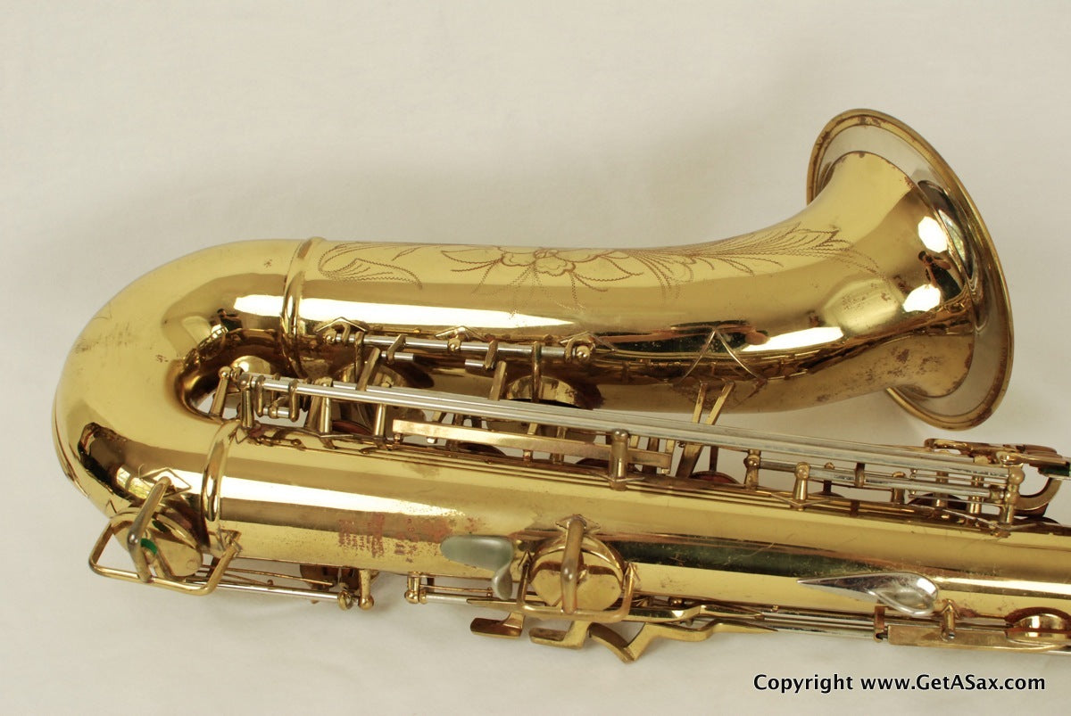 Buescher Tenor Saxophone Top Hat and Cane