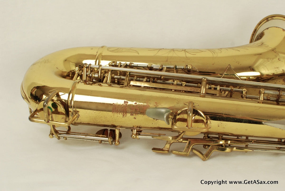 Buescher Tenor Saxophone Top Hat and Cane