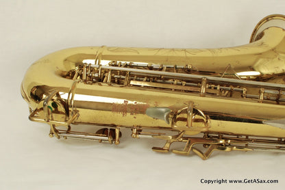 Buescher Tenor Saxophone Top Hat and Cane