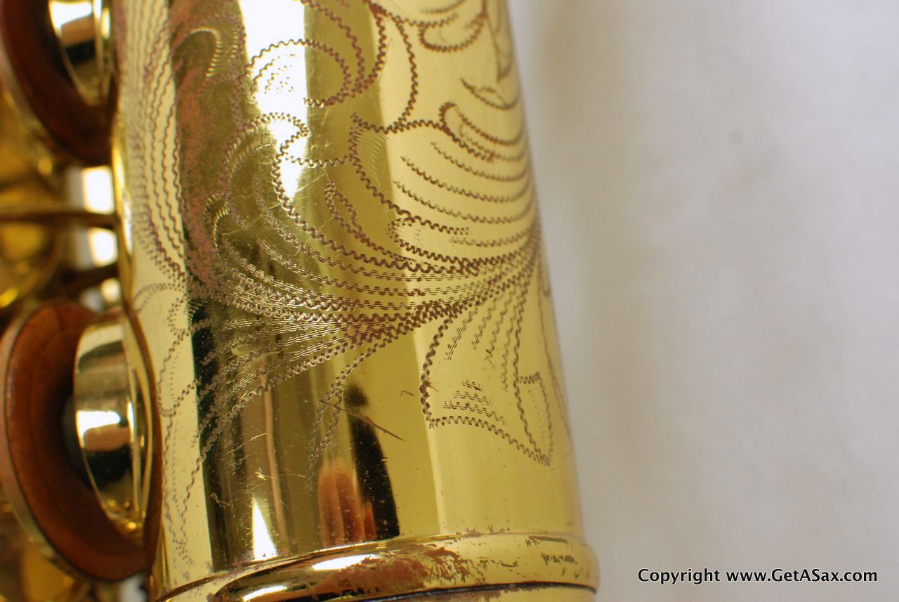 Buescher Tenor Saxophone Top Hat and Cane