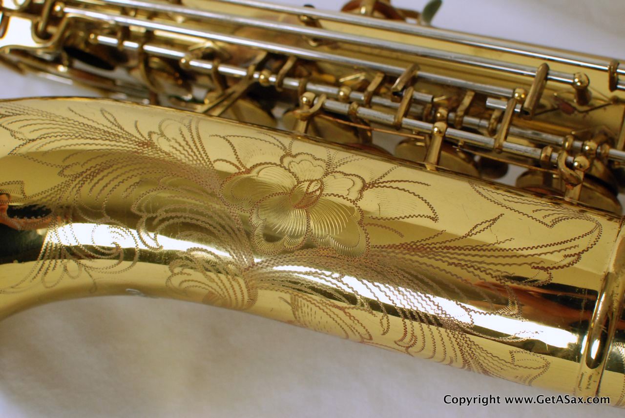 Buescher Tenor Saxophone Top Hat and Cane