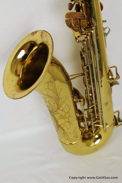 Buescher Tenor Saxophone Top Hat and Cane