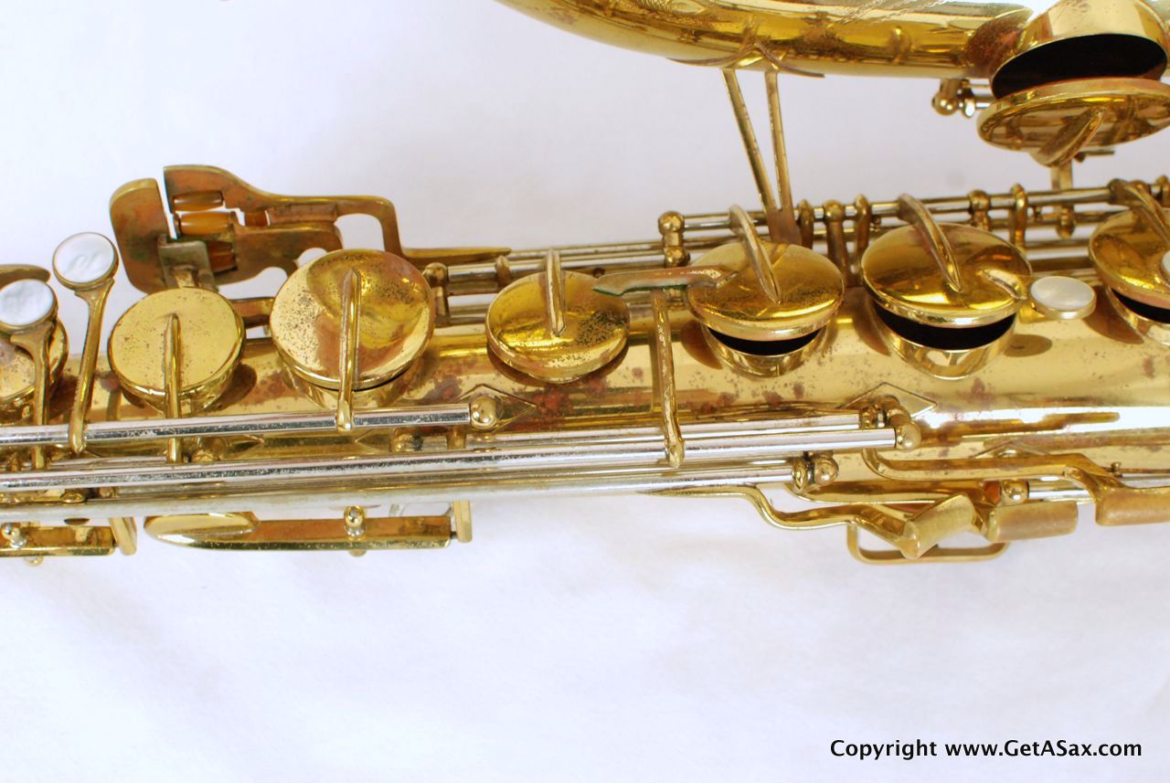 Buescher Tenor Saxophone Top Hat and Cane