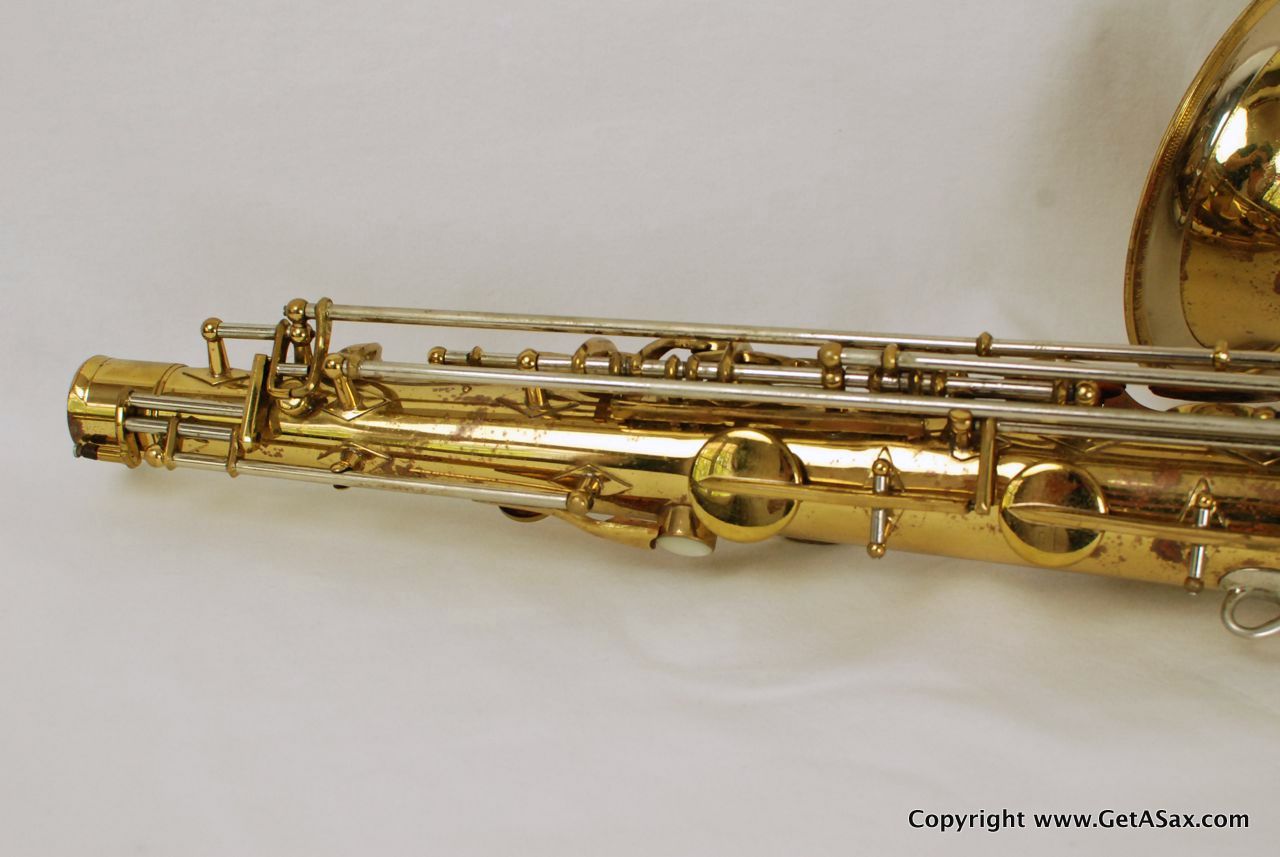 Buescher Tenor Saxophone Top Hat and Cane