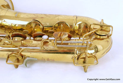 Buescher Tenor Saxophone Top Hat and Cane