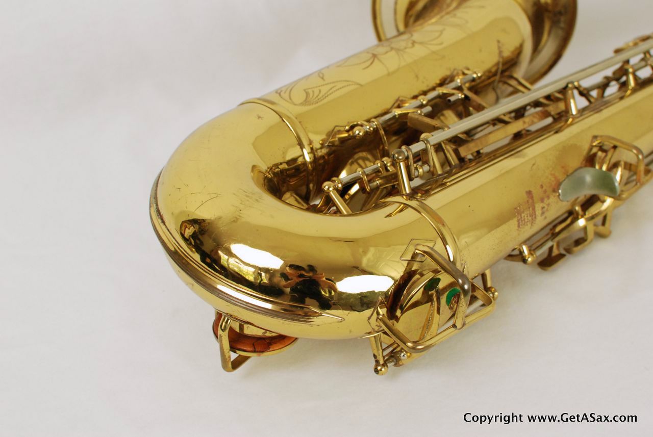 Buescher Tenor Saxophone Top Hat and Cane