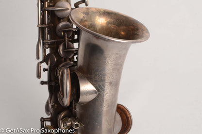 Buescher True Tone Curved Soprano 71xxx Original Silver High Eb