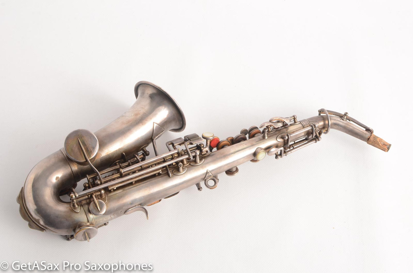 Buescher True Tone Curved Soprano 71xxx Original Silver High Eb