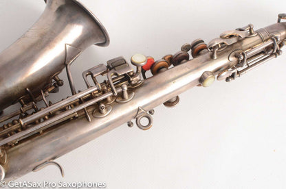 Buescher True Tone Curved Soprano 71xxx Original Silver High Eb
