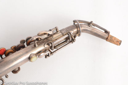 Buescher True Tone Curved Soprano 71xxx Original Silver High Eb