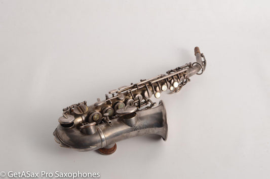 Buescher True Tone Curved Soprano 71xxx Original Silver High Eb