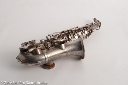 Buescher True Tone Curved Soprano 71xxx Original Silver High Eb