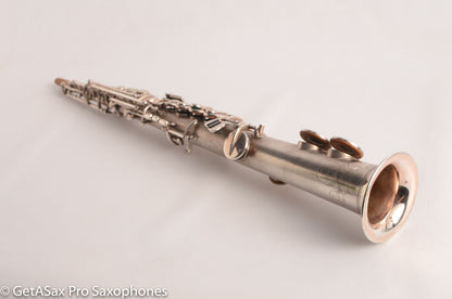 Buescher True Tone Soprano 209k Original Silver Plate old (orig?) pads Great Potential
