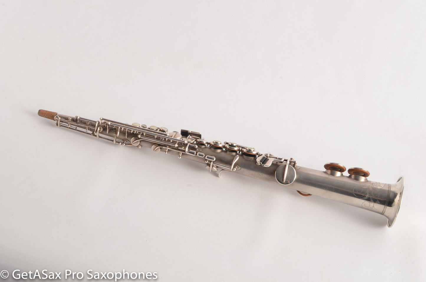 Buescher True Tone Soprano 209k Original Silver Plate old (orig?) pads Great Potential