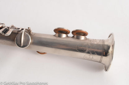 Buescher True Tone Soprano 209k Original Silver Plate old (orig?) pads Great Potential