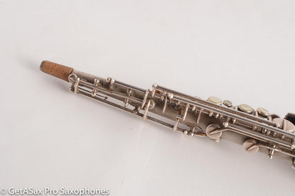Buescher True Tone Soprano 209k Original Silver Plate old (orig?) pads Great Potential