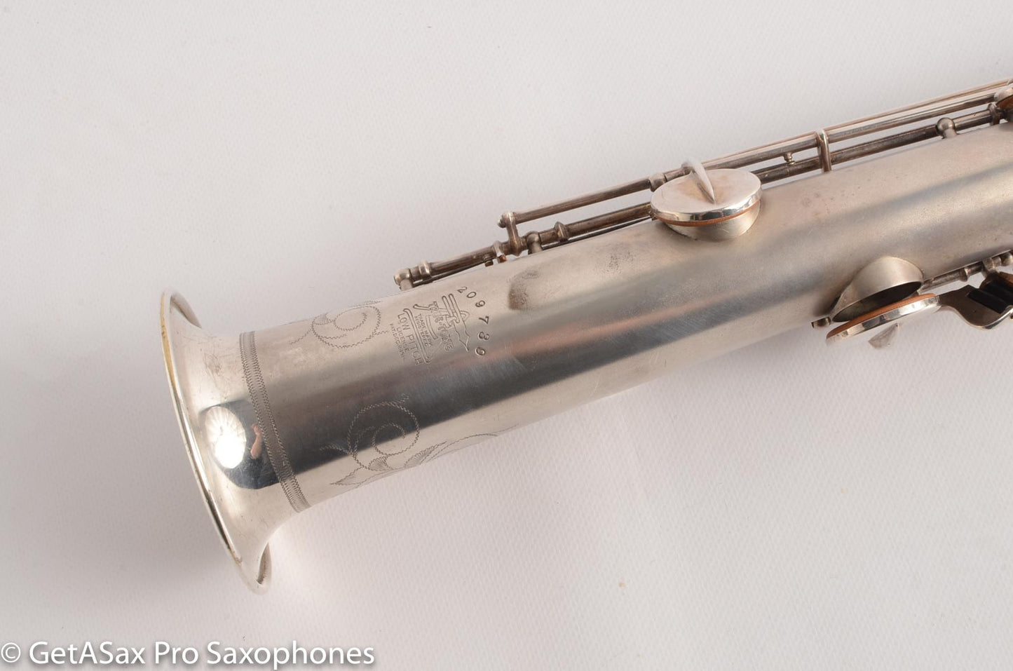 Buescher True Tone Soprano 209k Original Silver Plate old (orig?) pads Great Potential