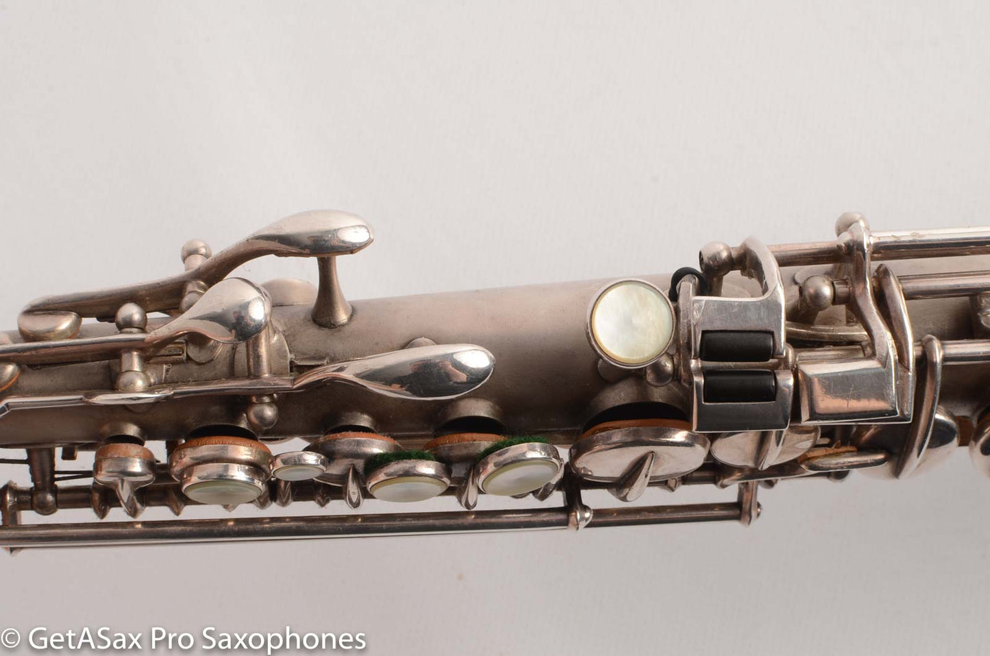 Buescher True Tone Soprano 209k Original Silver Plate old (orig?) pads Great Potential