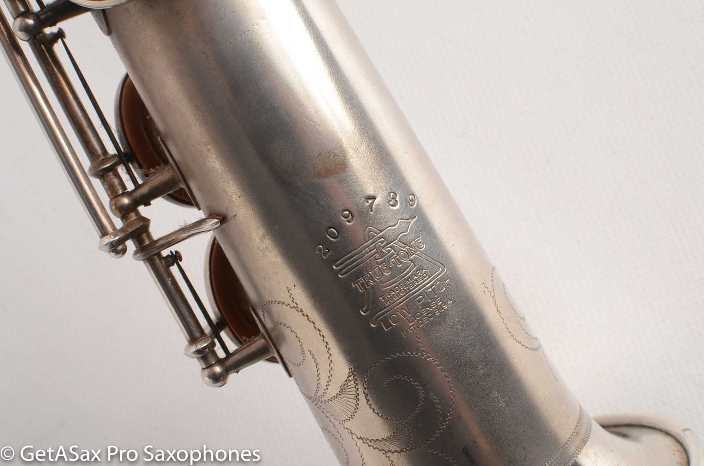 Buescher True Tone Soprano 209k Original Silver Plate old (orig?) pads Great Potential