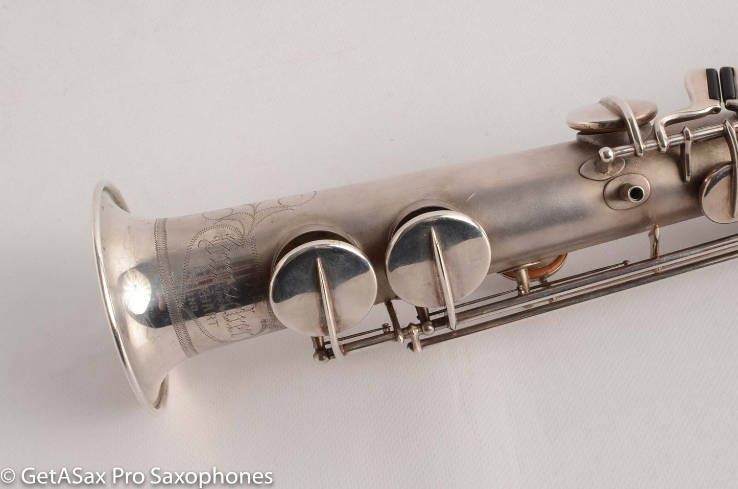 Buescher True Tone Soprano 209k Original Silver Plate old (orig?) pads Great Potential