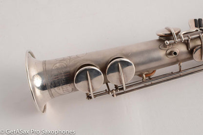 Buescher True Tone Soprano 209k Original Silver Plate old (orig?) pads Great Potential