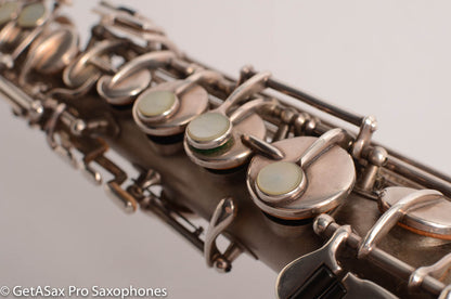Buescher True Tone Soprano 209k Original Silver Plate old (orig?) pads Great Potential