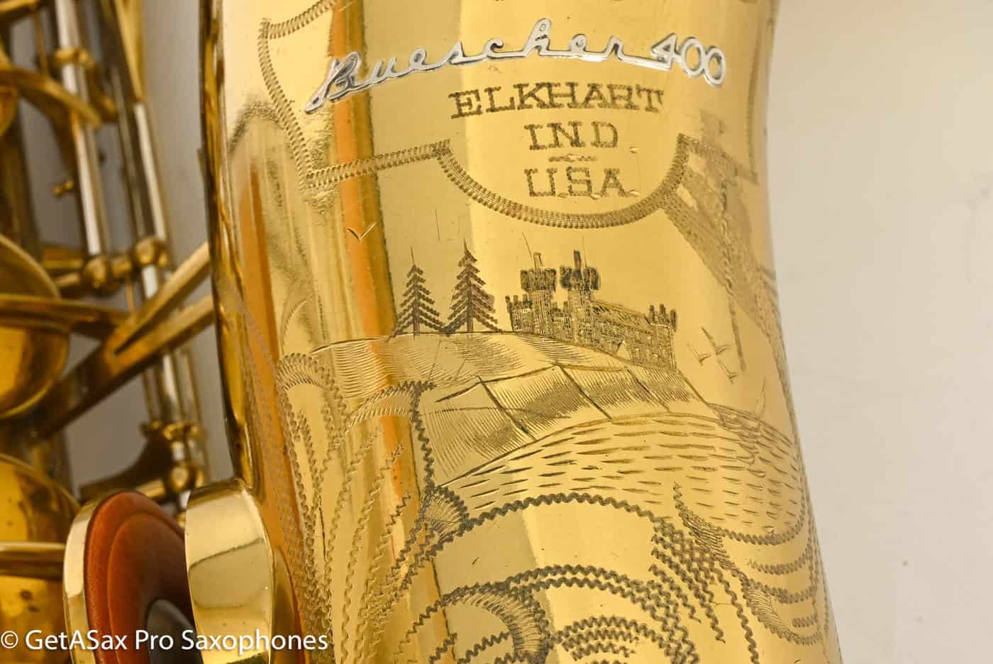 Buescher Top Hat and Cane Tenor B11 Excellent Original Condition! 354062