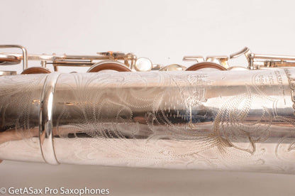 Buescher Top Hat and Cane Tenor Original Silver Plate Super Rare 356387